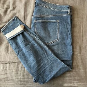 Fleece lined skinny jeans